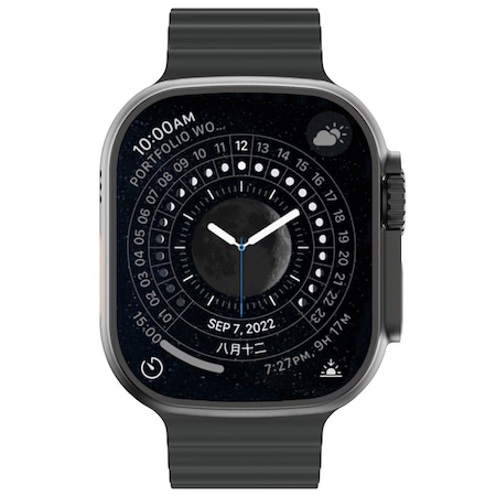 Ceas SmartWatch Smarty® Microwear Ultra, 2.2" IPS Touch, ECG, NFC, Notificari Apel si Retele Sociale, Oximetru SpO2, Ritm Cardiac, Termometru, Monitorizare somn, Incarcare Wireless, 105 Moduri Sport, Protectie apa IP68, Albastru