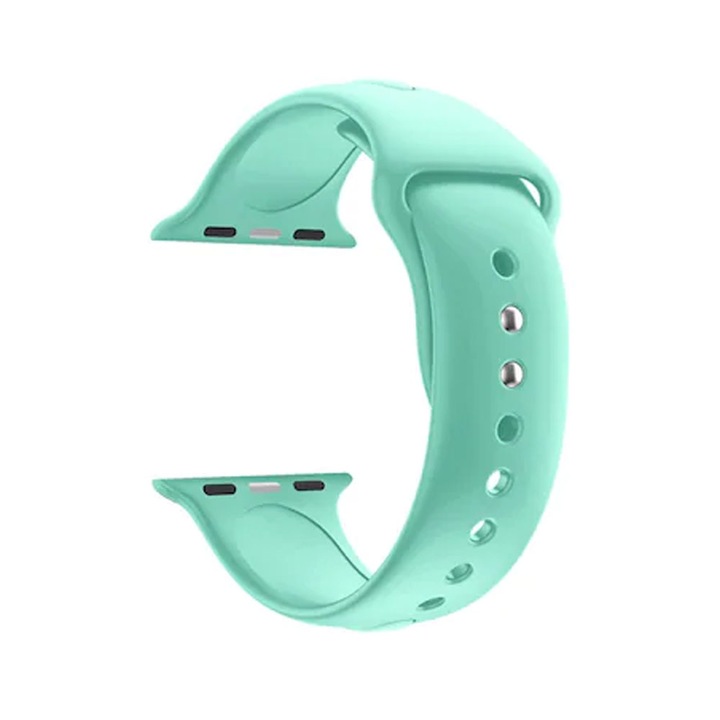Curea smartwatch, Qgkpl, Silicon, Compatibila cu Apple Watch 6/5/4/3/2/1, Display 38/40 mm, Verde