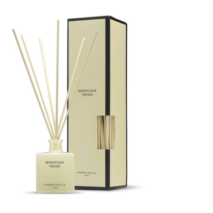Odorizant de camera, Cereria Molla, Premium Reed Diffuser, 100ml, Cedru marocan
