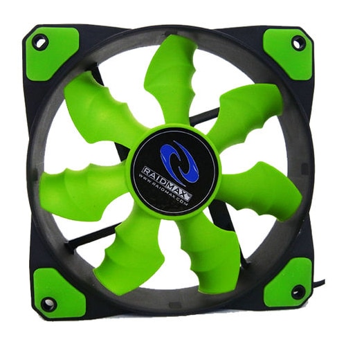 Ventilator Raidmax Cobra Rifle HD-120P-G, 120mm, 1200 rpm, Green