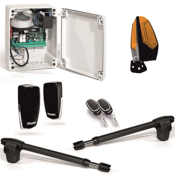 Automatizare poarta batanta 2x4m/ 24V/ Acumulator back-up inclus - MOTORLINE