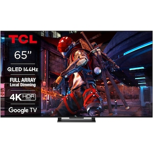 Televizor TCL QLED 65C745, 164 cm, Smart Google TV, 4K Ultra HD, 100 Hz, Clasa G (Model 2023)