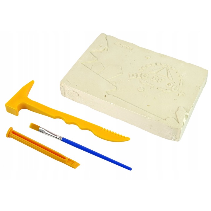 Комплект за археологически разкопки с морски животни, постни играчки, възраст 6+, 24 елемента, многоцветен