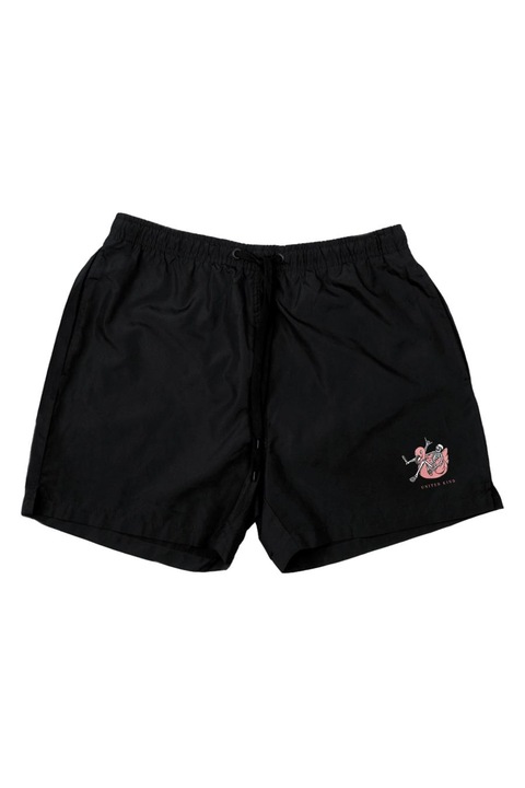 Costum de baie barbati, UnitedKind, Poliester, Negru, S