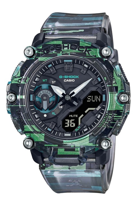 Casio, Мултифункционален часовник G-Shock, Син, Зелен