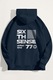 Hanorac barbati UnitedKind, Sixth Sense Dreams, Bumbac, Albastru, M