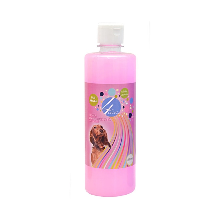 Sampon blana lucioasa 4Dog, 500 ml