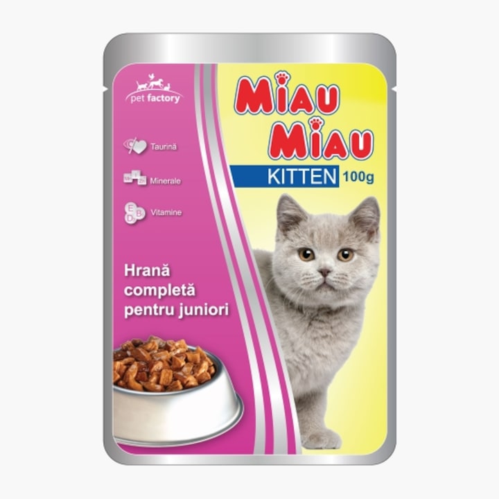 Пауч за котенца, Мяу Мяу, 100гр - eMAG.bg