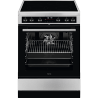 Aragaz AEG CCB6693APM, PlusSteam, Baza ceramica, Functie abur, AirFry, 73 L, Inox