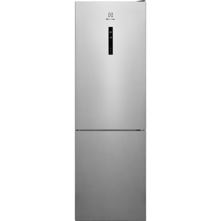 Electrolux LNT7ME32X3 CustomFlex kombinált hűtőszekrény, E energiaosztály, NoFrost, M: 186 cm, 330 L, inox