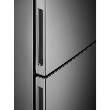 Combina frigorifica Electrolux LNT7ME36X3, 366 l, No Frost, Afisaj LCD, CustomFlex, Multi Flow, Iluminare LED, Clasa E, H 201 cm, Inox antiamprenta
