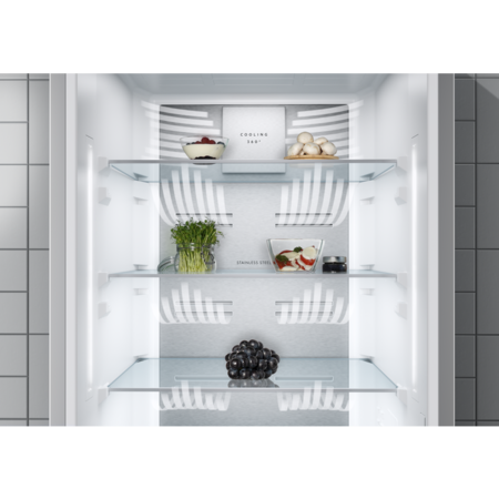 Combina frigorifica Electrolux LNT7ME36X3, 366 l, No Frost, Afisaj LCD, CustomFlex, Multi Flow, Iluminare LED, Clasa E, H 201 cm, Inox antiamprenta