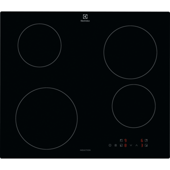 Plita incorporata cu inductie Electrolux LIB60420CK, 60 cm, blocare pentru copii, recunoastere oala, 4 zone de gatit, Negru