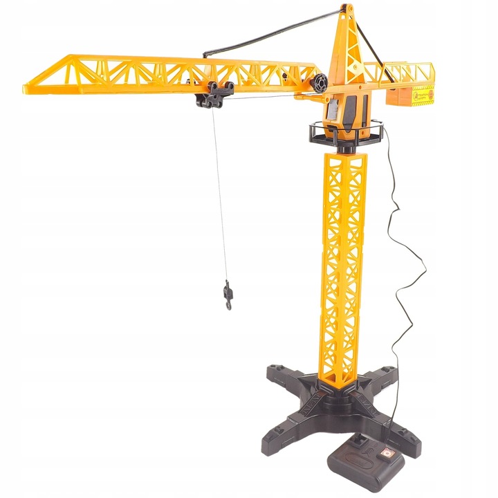 Комплект строителен кран с дистанционно, Luxma, 55 CM, Жълт