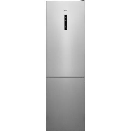 Combina frigorifica AEG RCB836C5MX, 366 l, No Frost, Afisaj LCD, CustomFlex, Multi Flow, Iluminare LED, Clasa C, H 201 cm, Inox antiamprenta