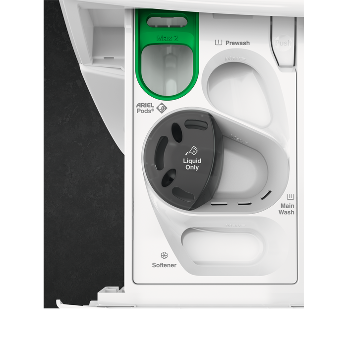 Masina de spalat cu abur cu incarcare frontala AEG LFR73844VE UniversalDose, clasa energetica A, capacitate 8 kg, 1400 rpm, afisaj LED, alb