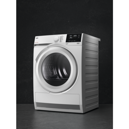 Uscator de rufe AEG TR718L2E, Pompa de caldura, 8 Kg, Clasa A++, SensiDry, Motor asincron, Alb
