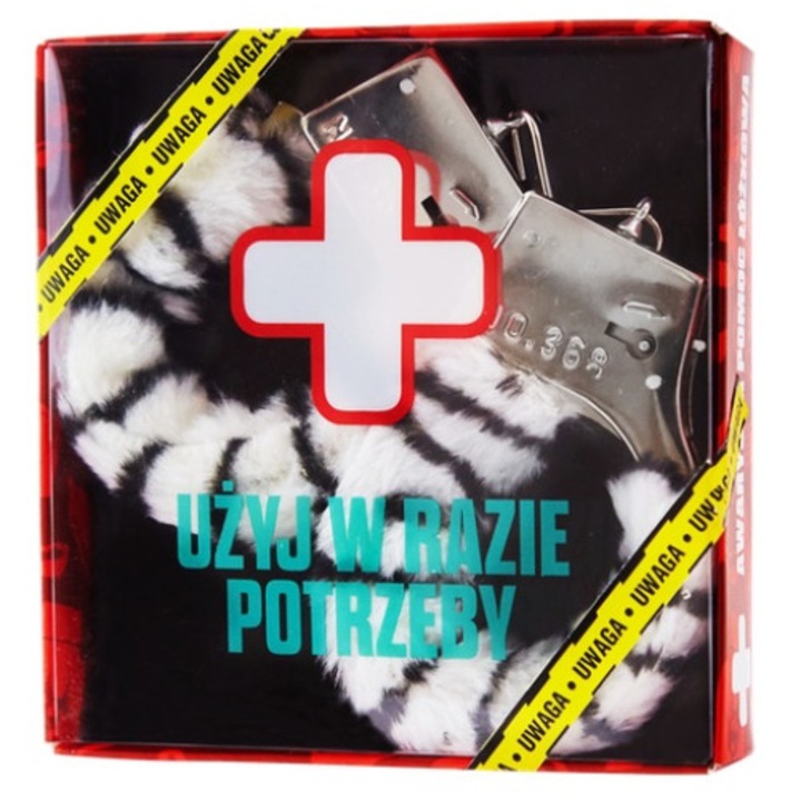 Аварийни белезници Grammi, Бял/Черен