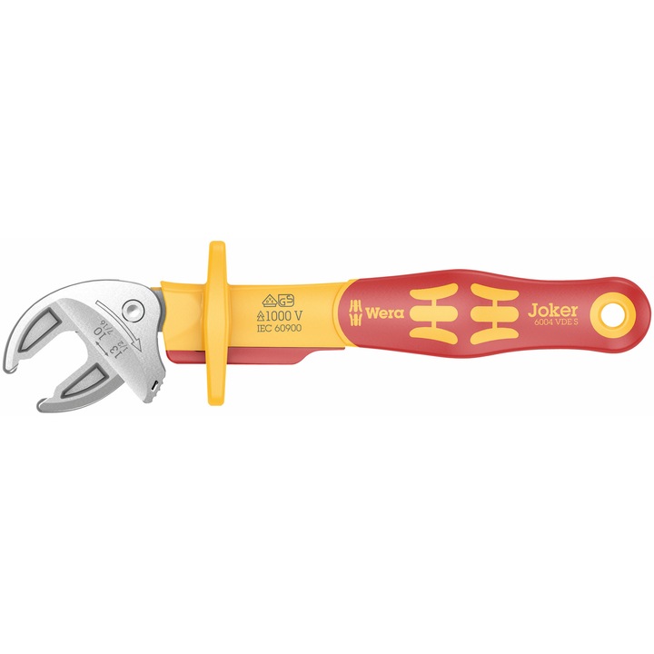 Гаечен ключ Wera, VDE Joker, S10-13mm, 7/16"-1/2", серия 6004