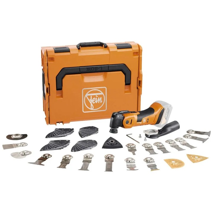 Instrumentul multifunctional oscillator cu acumulator 18V Multimaster AMM 700 MAX TOP AS, Fein + 2 acumulatori de 2.0Ah si incarcator