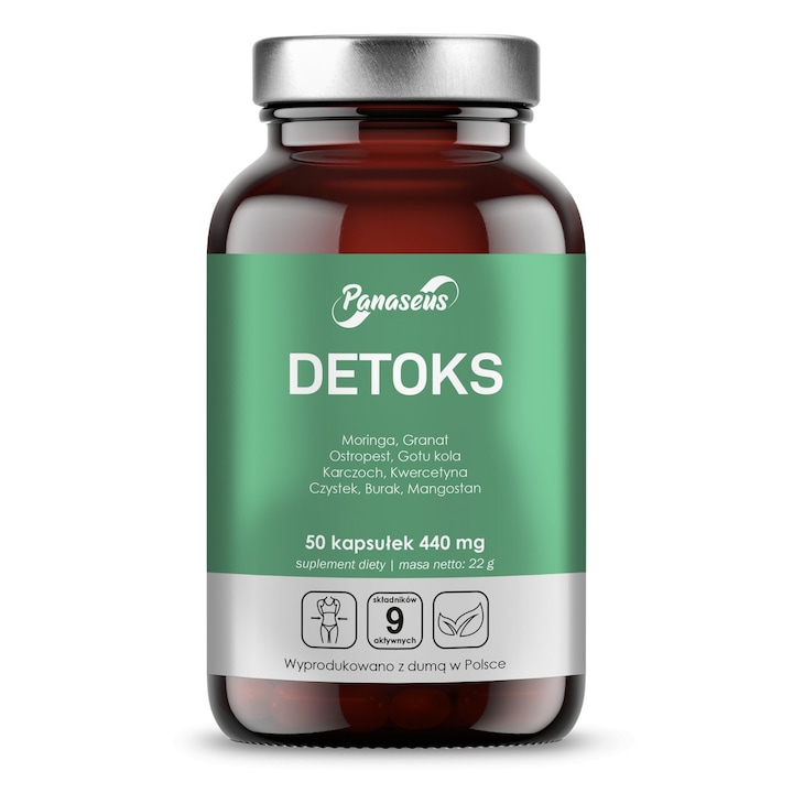 Хранителна добавка Detox, Panase, 50 капсули