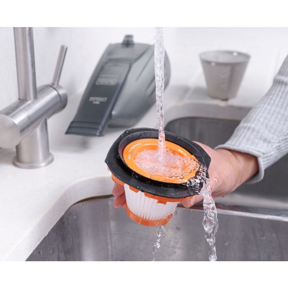 Aspirator fara fir Dustbuster, Black & Decker, 18V, Li-Ion, Gri