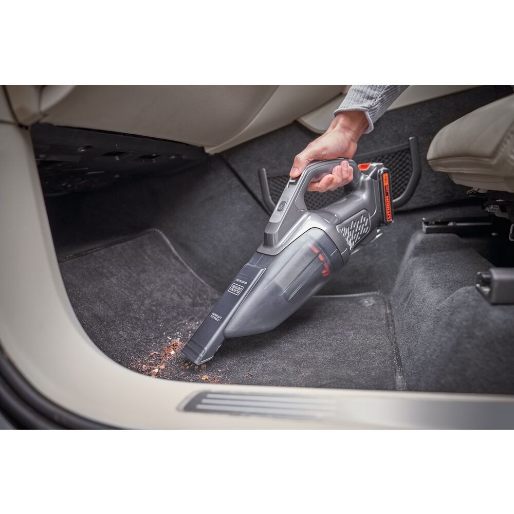 Aspirator fara fir Dustbuster, Black & Decker, 18V, Li-Ion, Gri