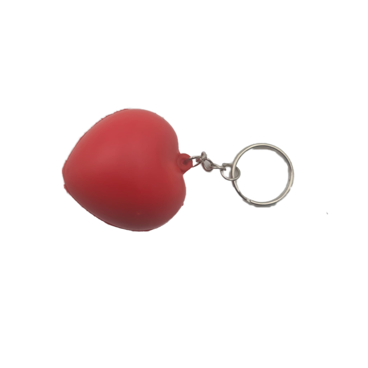 Breloc Inima Antistres, Poliuretanic, Rosu, Dalimag