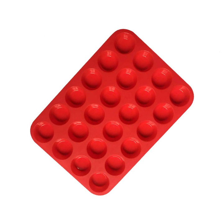 Tepsi, YATOVUR, Szilikon, 24 Spaces, Piros