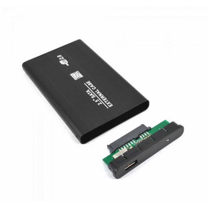 Saiconcept HDD rack, USB 2.0, 2,5" SATA HDD, fekete