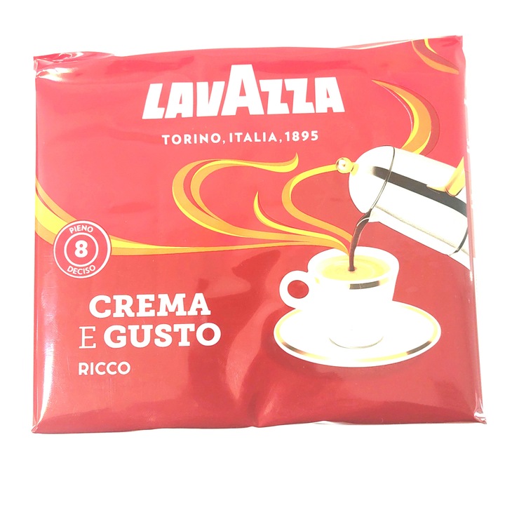 Lavazza Crema e Gusto Ricco kávé, 2x250g