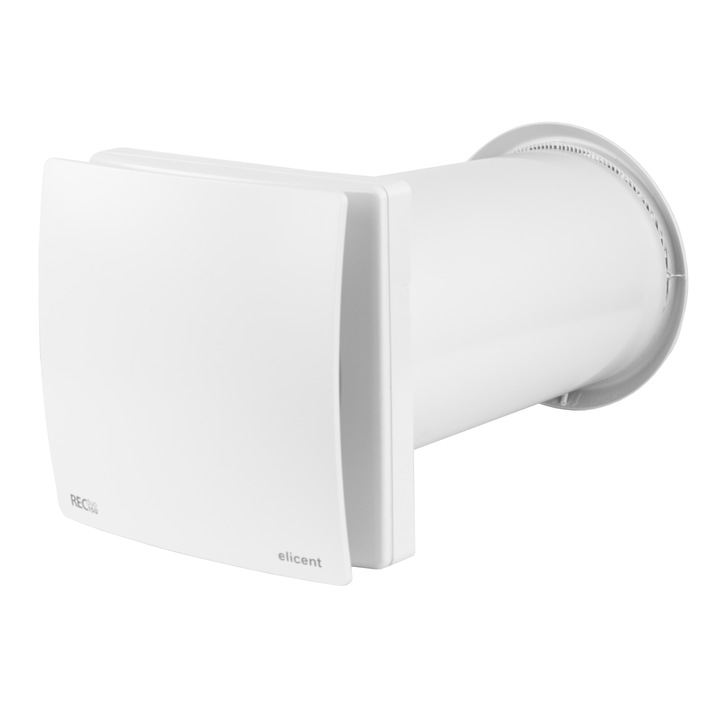 Ventilator cu Recuperare de Caldura ELICENT REC DUO 150, Protectie IPX4, Clasa energetica A, Diametru 150 mm, Consum redus de energie, Silentios, Motor EC brushless, Canal telescopic