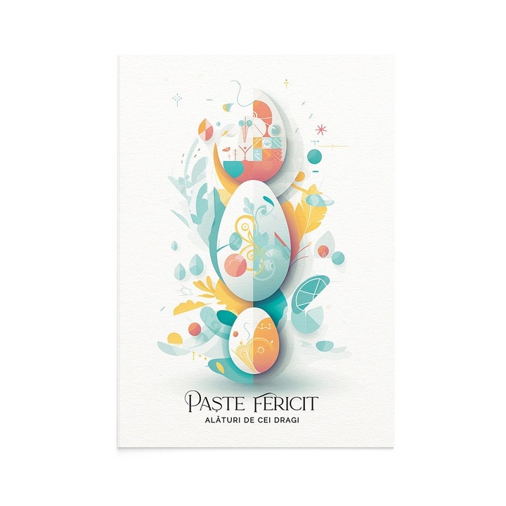 Felicitare Paste Easter Trio, Zizula Cards, 105 X 150 mm