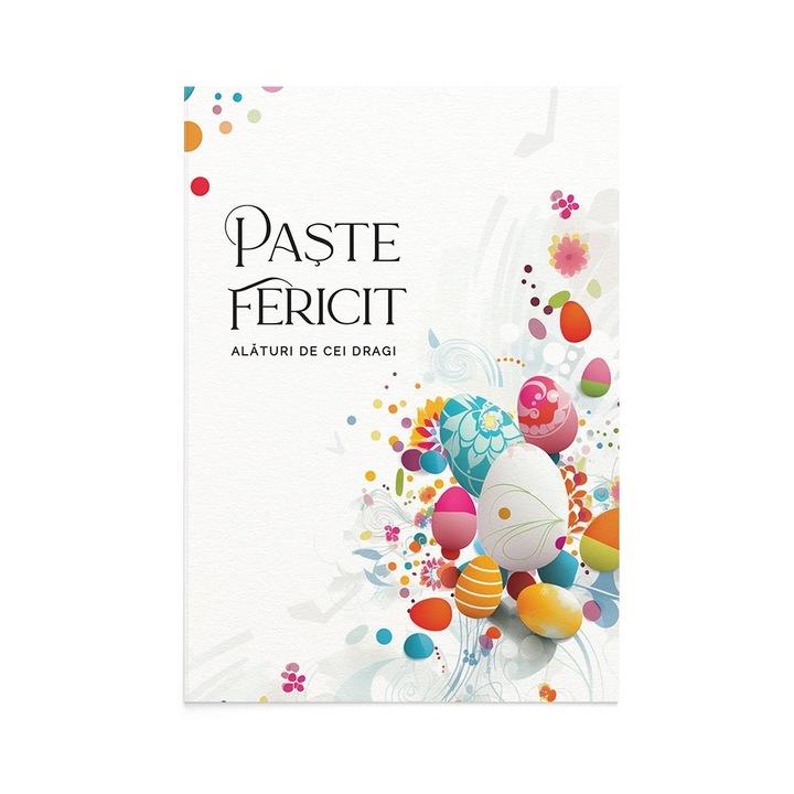 Felicitare Paste Easter Swirl, Zizula Cards, 105 X 150 mm