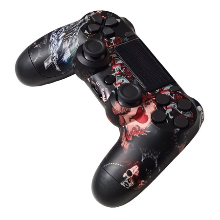 Ps4 Controller Emag Controller Compatibil PS4 EDAR, Wireless, USB, Graffiti, Negru - eMAG.ro