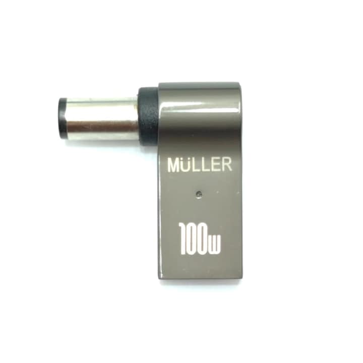 Adaptor Muller® de alimentare laptop USB TYPE C metal la DELL 7.4 X 5.0 MM M-T max PD 100W Muller