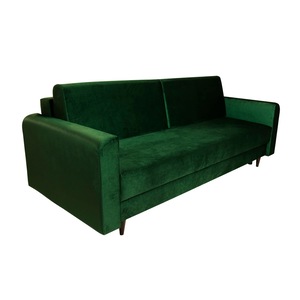 Canapea moderna, functie de dormit, LUIZA, Postergaleria, 225 x 95 cm, verde inchis, PV 8818