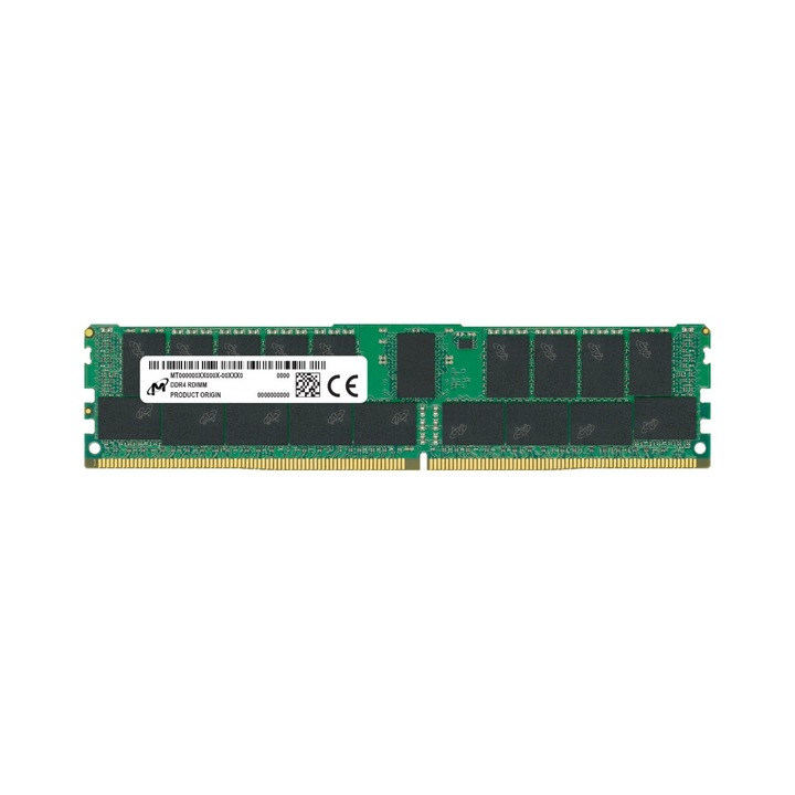 Оперативна памет Micron DDR4 RDIMM 32GB 1Rx4 3200 CL22 (16Gbit) (Single Pack), EAN: 649528928542 MTA18ASF4G72PZ-3G2R