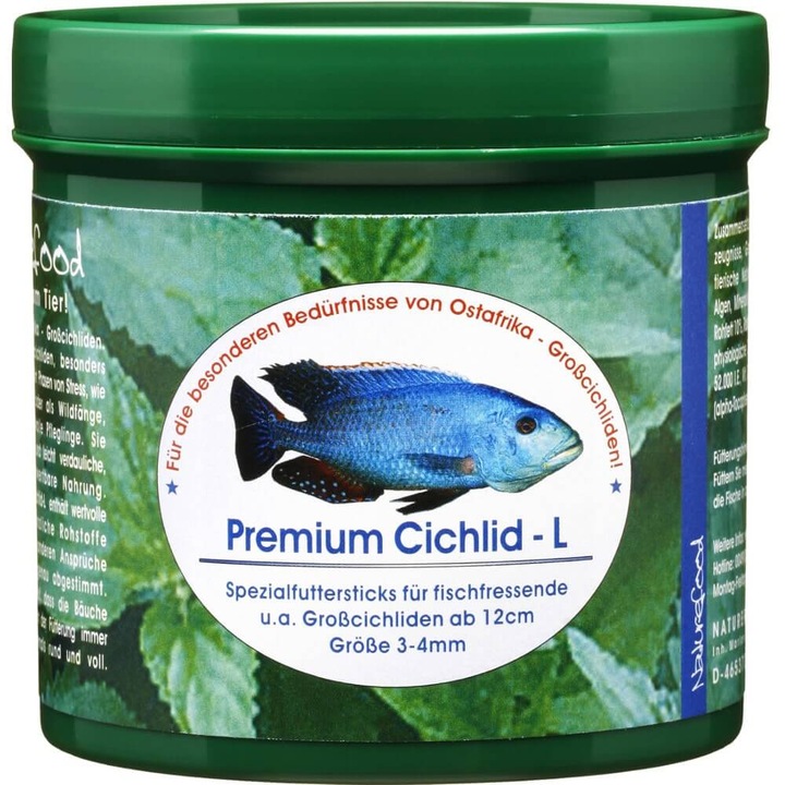 Hrana pentru ciclide, Naturefood, Premium Cichlid L, 280g