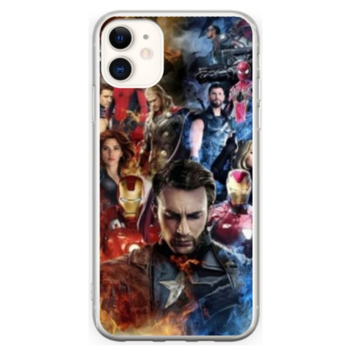 Egyedi HQ Print 360 fokos tok Apple iPhone 12-hez, Bosszúállók Endgame modell, többszínű, S1D1M0009