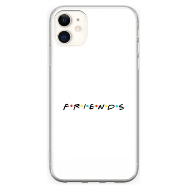 Egyedi HQ Print 360 fokos tok Apple iPhone 12-hez, FRIENDS #1 modell, többszínű, S1D1M0043