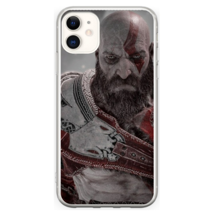 Husa personalizata HQ Print 360 de grade pentru Apple iPhone 12 Mini, model God of War #2, multicolor, S1D1M0081