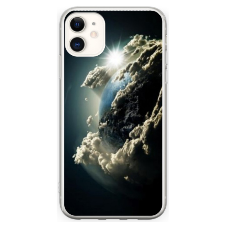 Калъф HQPrint custom за Apple iPhone 11, модел Cloudy Earth, многоцветен, S1D1M0067