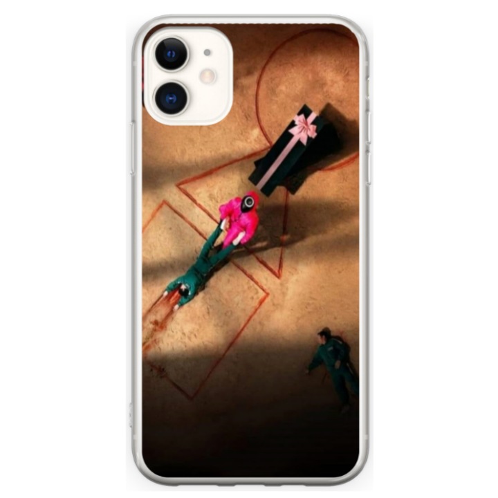 Husa personalizata HQ Print 360 de grade pentru Apple iPhone 12 Mini, model Squid Game #12, multicolor, S1D1M0184