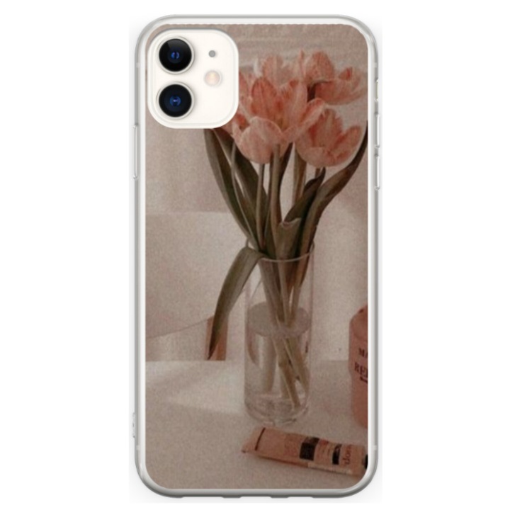 Egyedi HQ Print 360 fokos tok Apple iPhone 12 telefonhoz, Flowers Model #14, többszínű, S1D1M0208