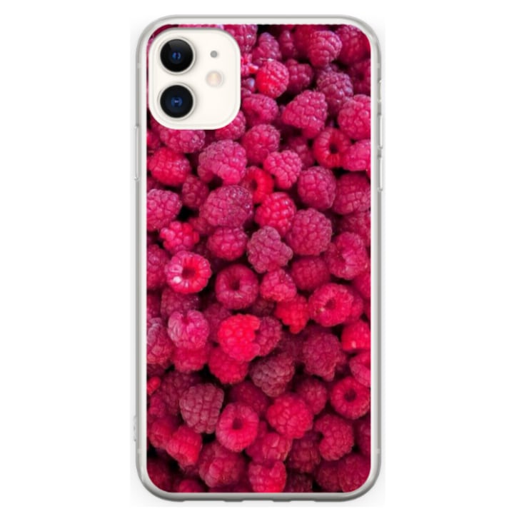 Egyedi HQ Print 360 fokos tok Apple iPhone 12-hez, Raspberry modell, többszínű, S1D1M0234