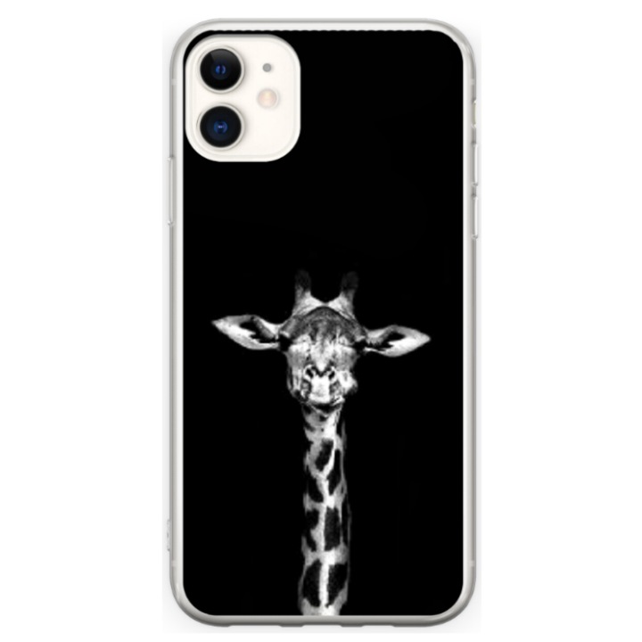 Husa personalizata HQ Print 360 de grade pentru Apple iPhone 12 Mini, model Giraffe #3, multicolor, S1D1M0222