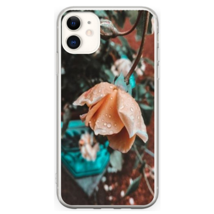 Személyre szabott HQ Print 360 fokos tok Apple iPhone 12-hez, Flowers Model #10, többszínű, S1D1M0149