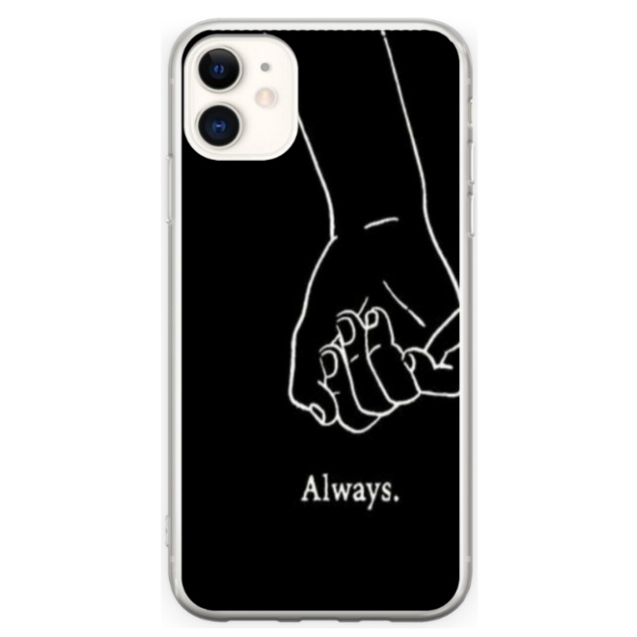 Husa personalizata HQ Print 360 de grade pentru Apple iPhone 12 Mini, model Always and Forever #1, multicolor, S1D1M0279