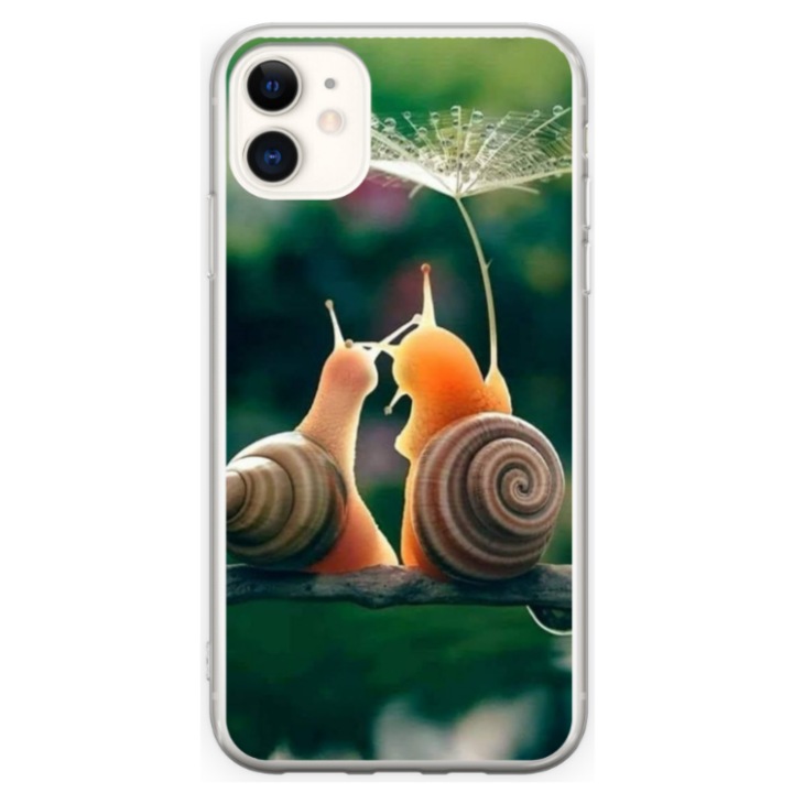 Egyedi HQ Print 360 fokos tok Apple iPhone 12-hez, Snail modell, többszínű, S1D1M0231